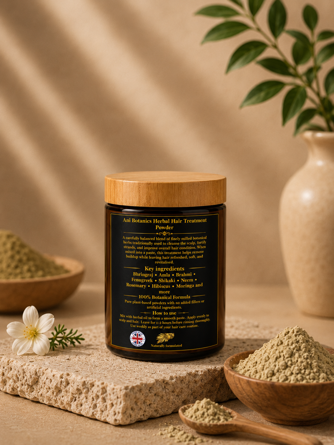 Deep Infused Herbal Hair Treatment Powder (250ml) 🌿